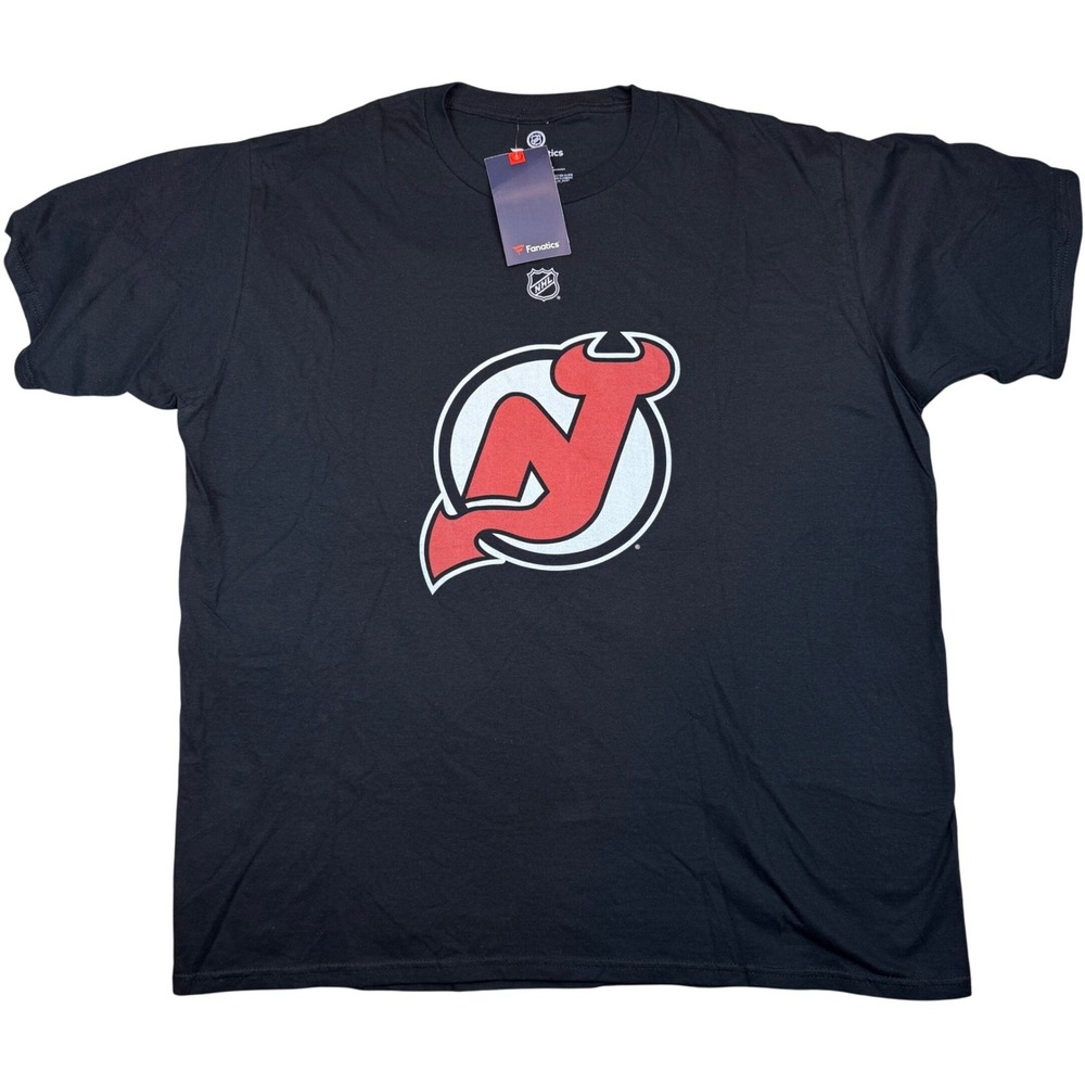 Fanatics New Jersey Devils Men XL Black Dougie Hamilton 7 NHL Hockey T-Shirt NWT